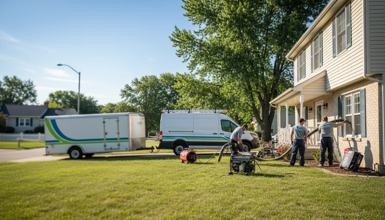 Flooded Basement Restoration And Cleanup With Repair in Hallam, NE near me
